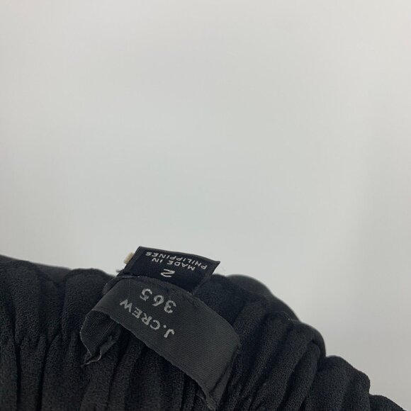 J.Crew Pants Black Pull On Wide Leg Cropped 365 Crepe - Picture 4 of 9